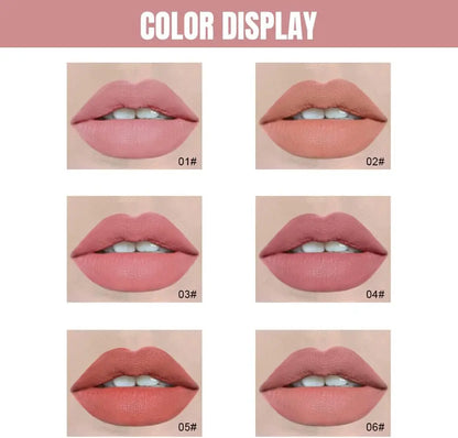 6 Colors Matte Lipstick.