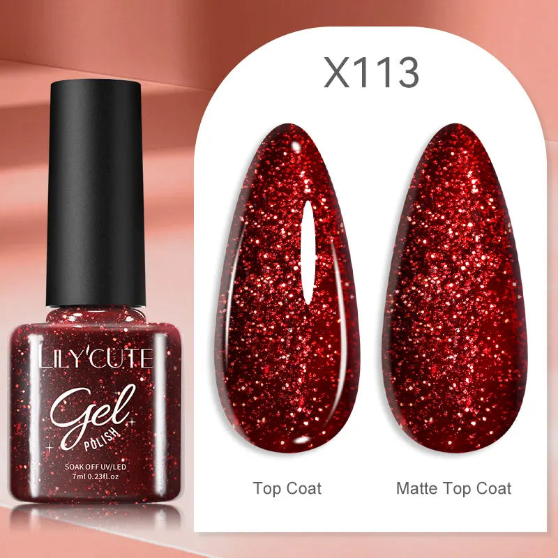 LILYCUTE 5ml Super Bright Silver Metallic Painting Liner Gel Nail Polish Drawing Stripe Graffiti Mirror Pull Line UV Gel Varnish