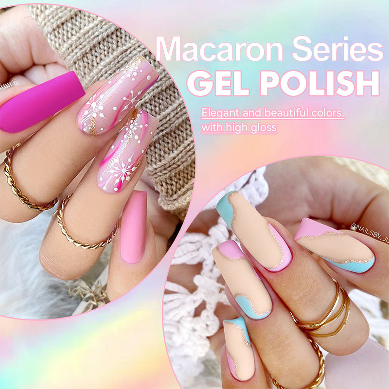 LILYCUTE 7ML Pink Glitter Nail Gel Polish Nude Natural Long Lasting Manicure Soak Off UV LED Nail Art Base Top Coat Gel Varnish
