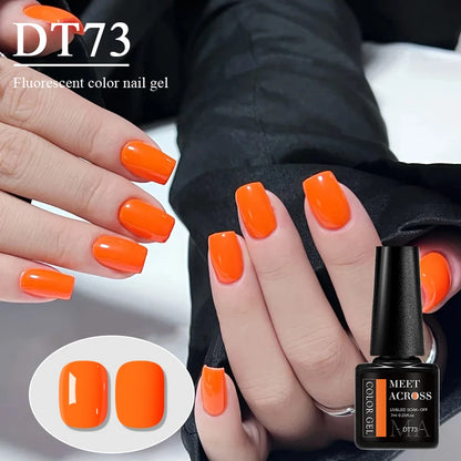 7ml Fluorescent Gel Nail Polish Ultra Bright Colors Spring Summer Nail Salon Supplies UV LED Long-Lasting Varnish DIY Manicure