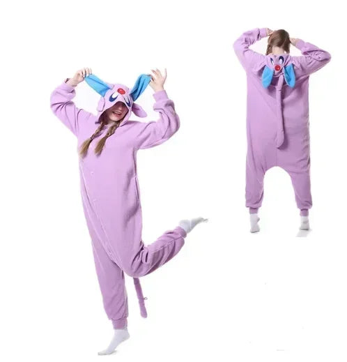TAKARA TOMY Pokemon Kigurumi Onesie Snorlax Eevee Squirtle Gengar Pijama Cosplay Costume Halloween Adult Anime Umbreon Pajamas