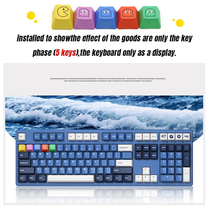 OEM Profile PBT Keycaps (5pcs) for MX Mechanical Gaming Keyboard – Mario Style