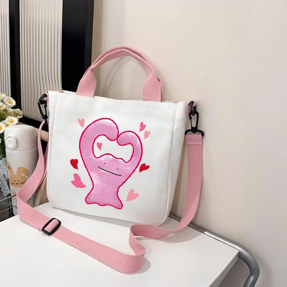 Pokémon Handbag Cartoon Children's Shoulder Bag Boys Girls Tote Bag Child Canvas Handbags Anime Crossbody Bag New Kids Gifts