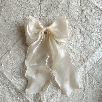 Embroidered Lace Hair Bow.