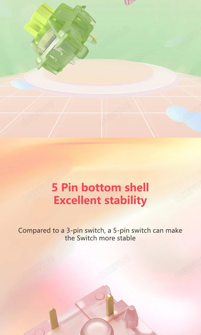 Outemu Silent Peach Switches.