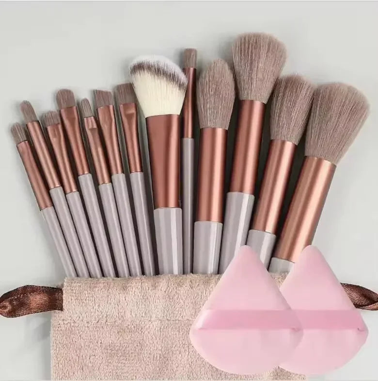 Premium 13-Piece Professional Makeup Brush Set: Soft Synthetic Bristles