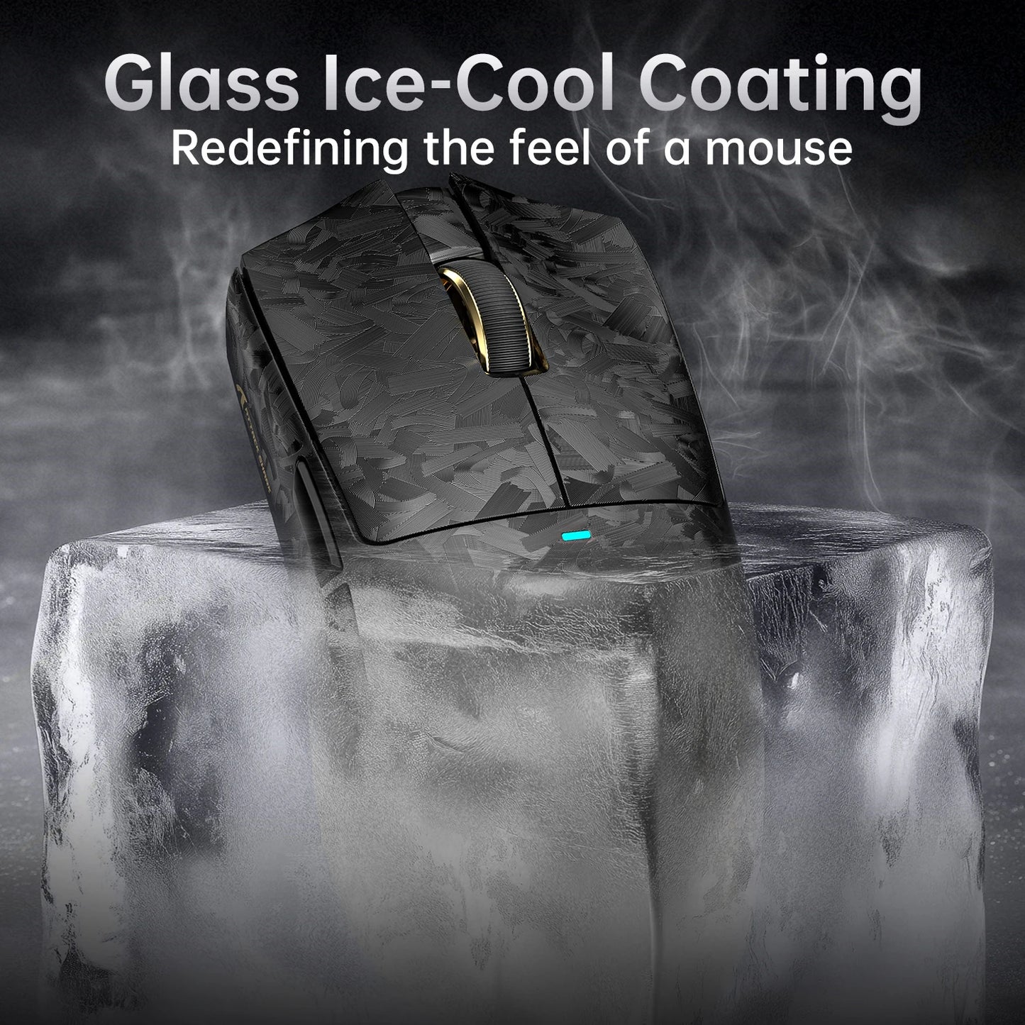 Attack Shark X11 Ultra 59g Superlight Wireless 8K Gaming Mouse Carbon Fiber Nano-Metal Ice Coating PAW3950MAX