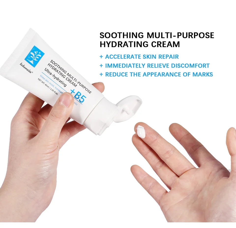 lakerain B5 Soothing Multi-Purpose Hydrating Cream: Healing Ointment for Dry & Irritated Skin