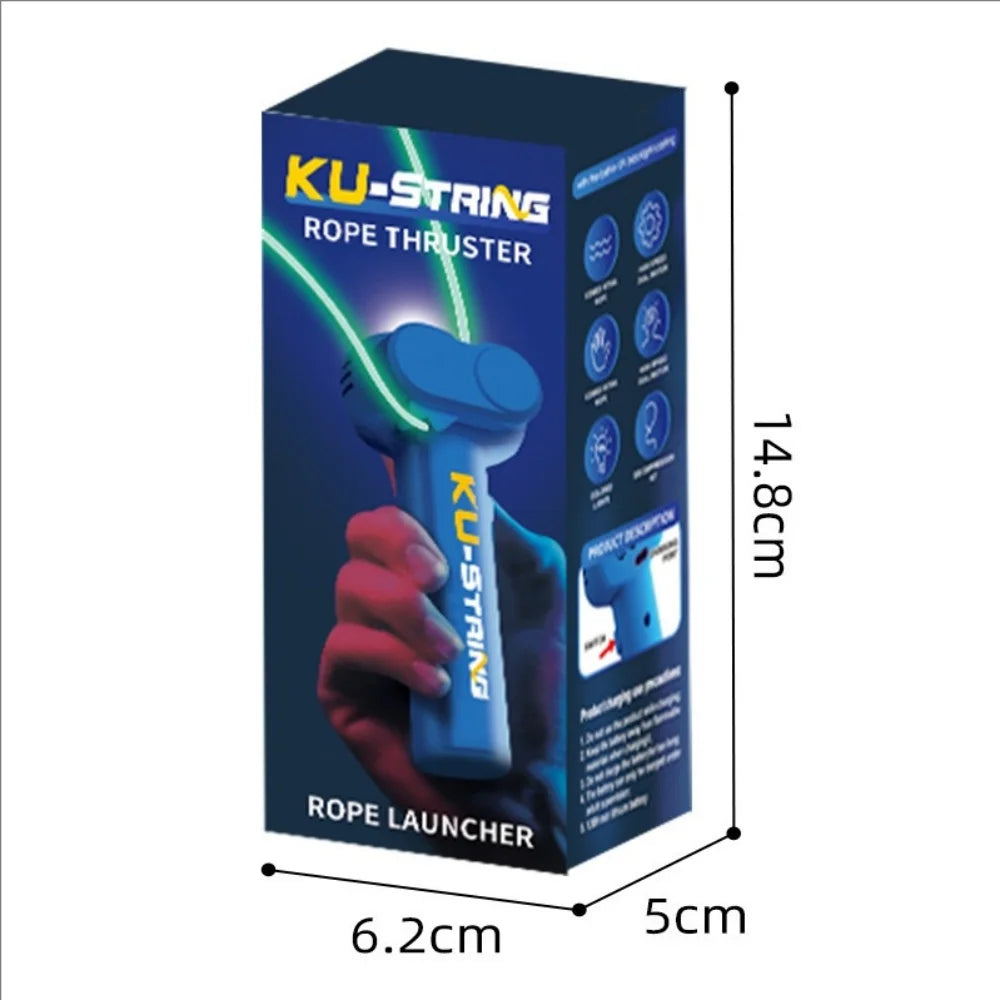 Cat and dog night light rope launcher toy, new and unique, luminous rope, high-speed propelling device.
