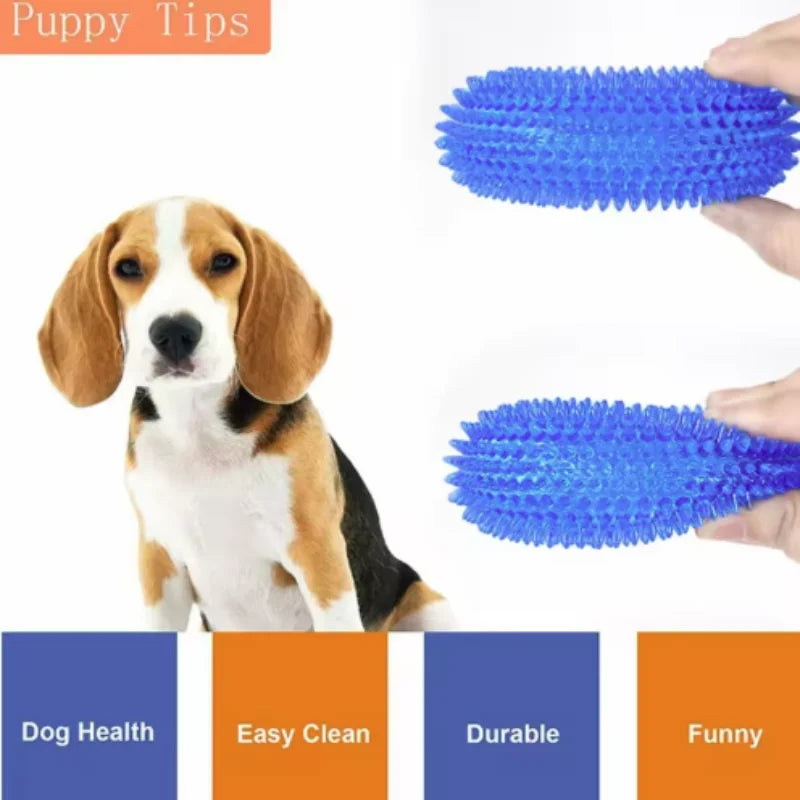 Pet Chew Toy Soft Rubber Bite-resistance Bone Shape Teeth Grinding Chewing Toys for Small Dogs Training Pet Supplies