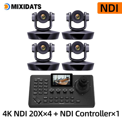 4K PTZ Video Conference Camera Kit with 20X Zoom & NDI