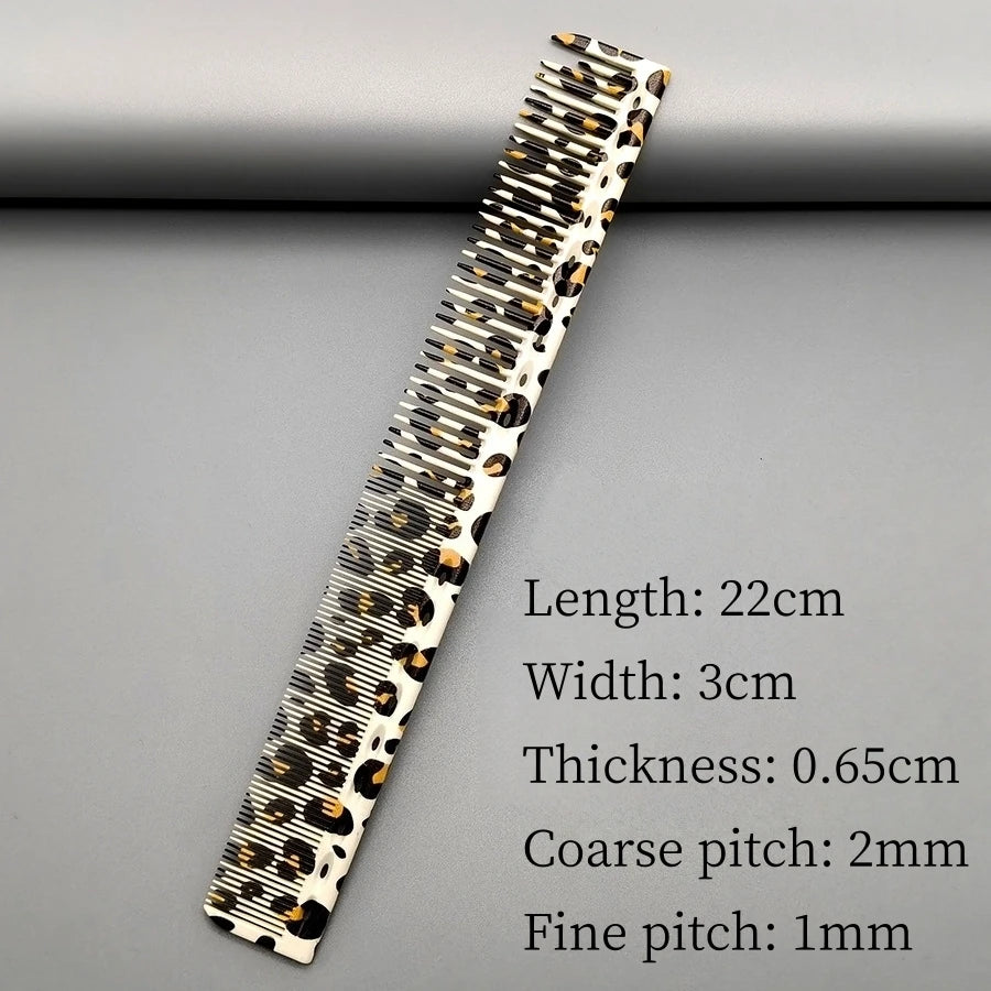 Hair Cutting Comb With Scale Cyan Yellow Ruler Haircut Combs Barber Shop Hairdressing Hairbrush Salon Styling Tools Y0521