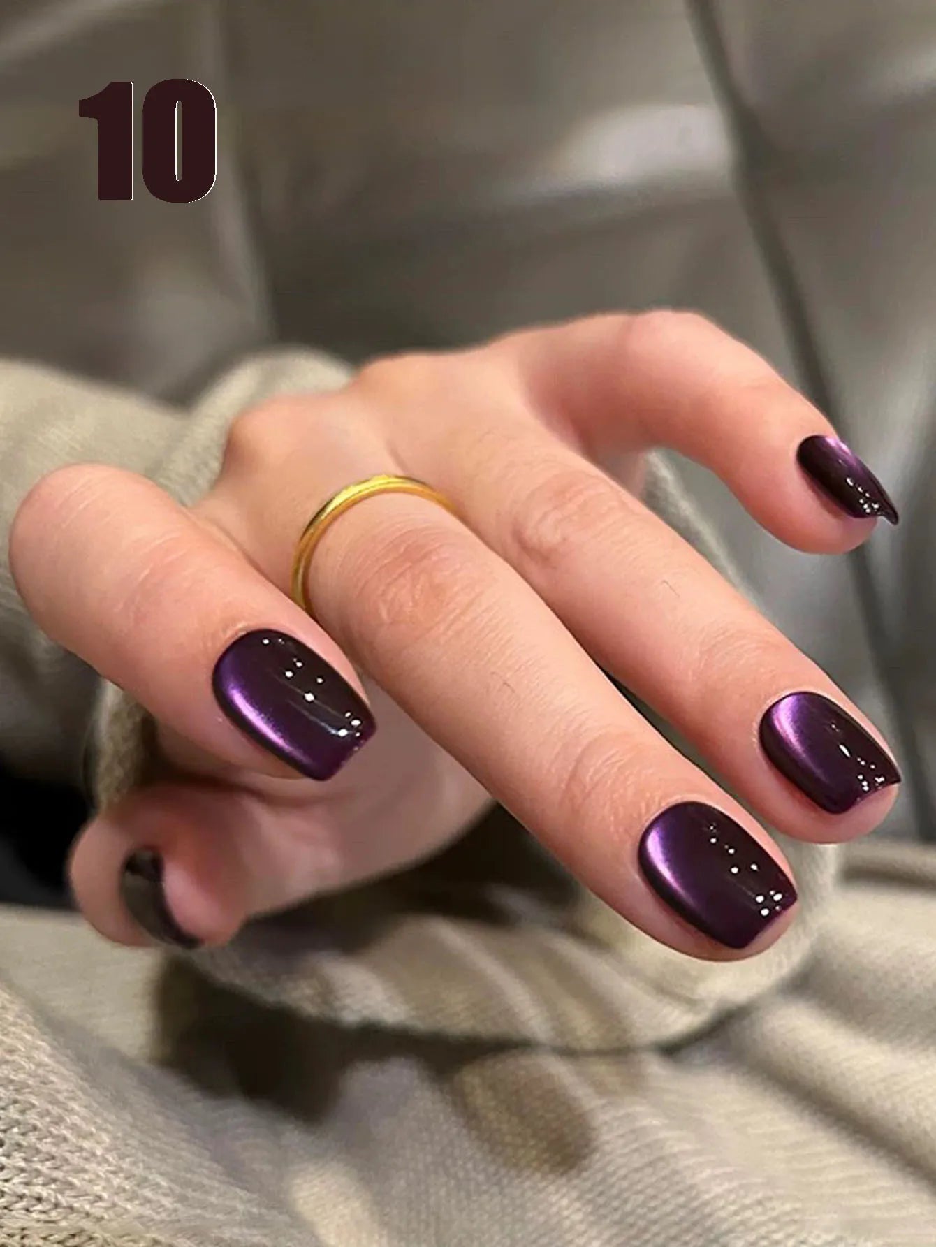 MIANEL 12ML Glass Bead Cat Eye Gel Nail Polish Flash White Spar Nude Color Magnetic Nail Polish White Nails Summer Nails 1-12pcs