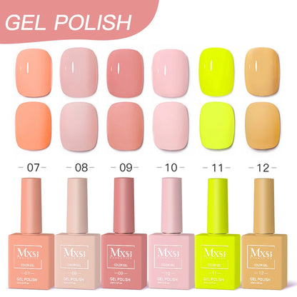 Nail Gel Polish Set DIY Nail Art 6pc Semi Permanent UV LED Gel Kit For Nails Decoration Manicure Soak Off Painting Vernis Design