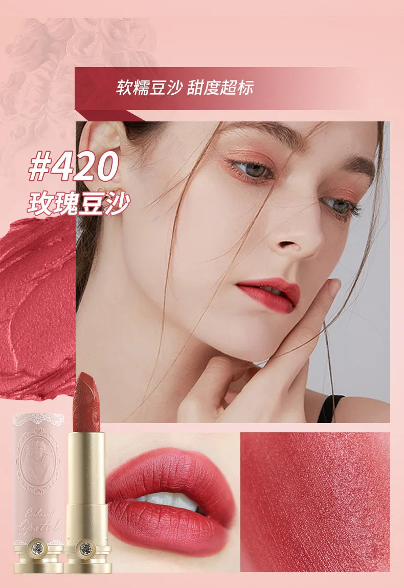 Embossed Matte Lipstick.