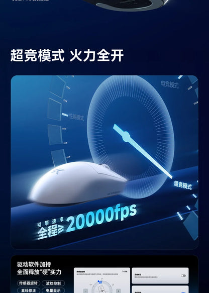 New Mchose A7 & A7v2 Advanced Lightweight Wireless Mouse Tri-Mode Connection Gaming Office Mouse Christmas Gift For Boys