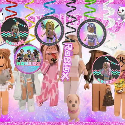 Roblox Party Hanging Swirl Decor