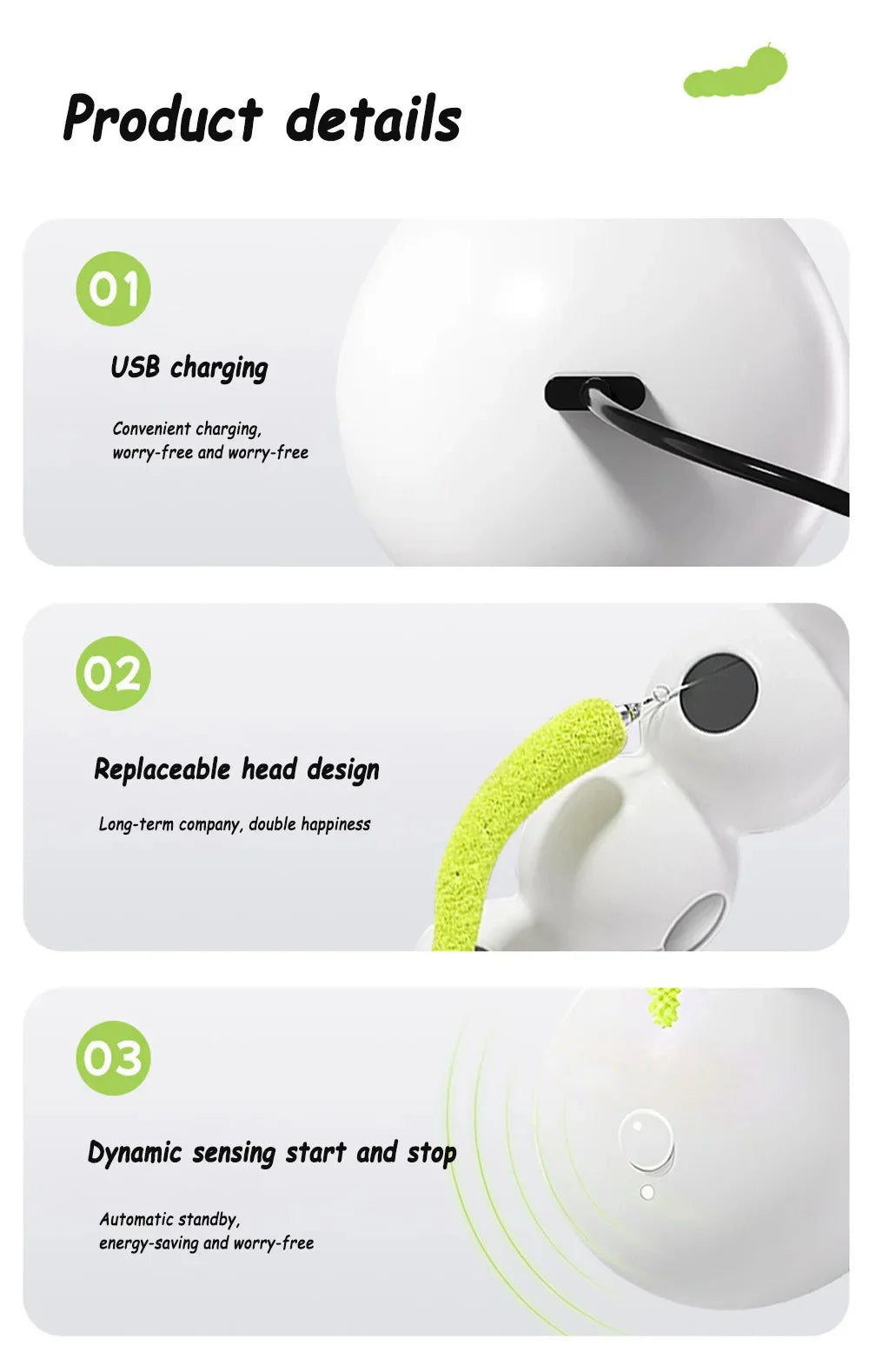 Feather Wand Cat Toy.