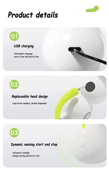 Feather Wand Cat Toy.