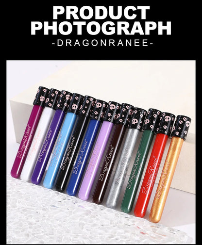 12 Color Halloween Lip Gloss Makeup Black Green Purple Lipstick Christmas Tint Moisturizer Waterproof Matte Lipstick Lip Pigment