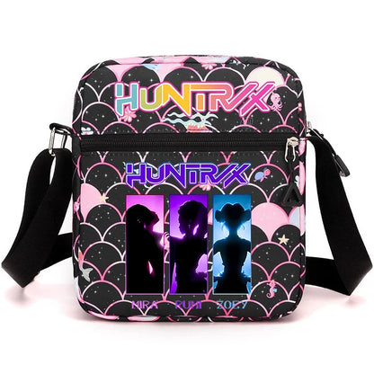 New⭐️ KPOP Shoulder Bag Crossbody Bags Double-deck Storage Bag Large Capacity Square Zip Storage Sports Bag Fans Gift