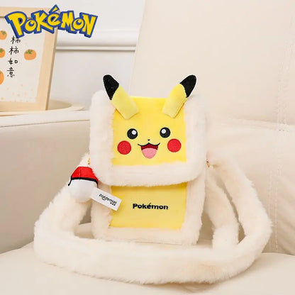 Pokemon Pikachu Plush Handbag Cute Crossbody Backpack Clefairy Storage Gift Bag Stuffed Doll Style Portable Daily Use
