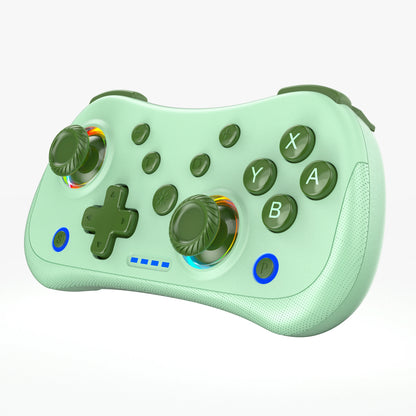 Multi-Functional Wireless Game MINI Gamepad for Switch with RGB Lights and Hall Rocker,Support Burst Function