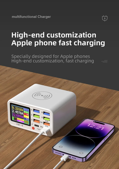 8-Port Wireless Charger Hub.