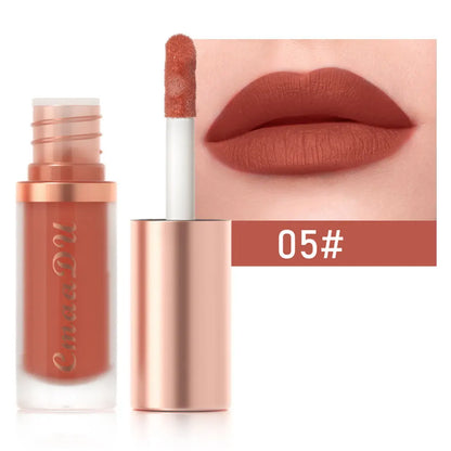 CmaaDu Waterproof Matte Velvet Lip Glaze: Long-Lasting Non-Stick Liquid Lipstick