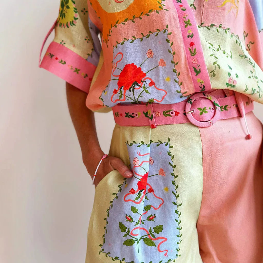 2026 Beach Tunic Women's Summer Clothing Bathing Dress Coverups Female Capes On Swimsuit New Casual And Fashionable Linen Shirt