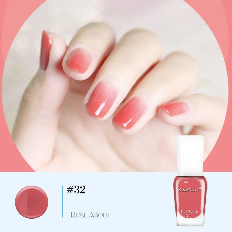 40 Colors Water-Based Nail Polish