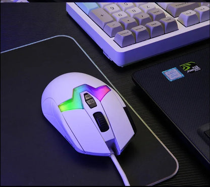 DAREU A980 Wired Gaming Mouse 8KHz 26000 DPI PAW3395 RGB Optical Sensor Ergonomic Programmable Mice for PC Laptop Gamer