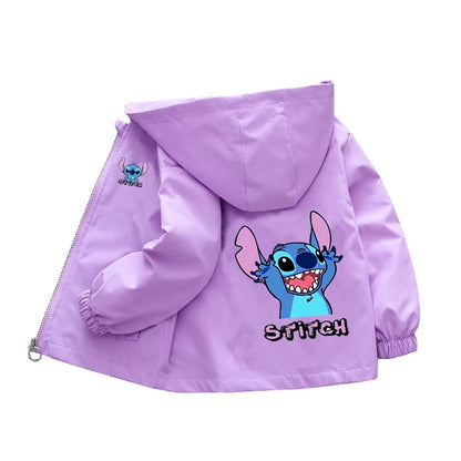 Boys Spiderman Hooded Jackets 1-10 Years Girls Spring Autumn Stitch Print Sports Coats Children Cartoon Outerwear Kids Clothes