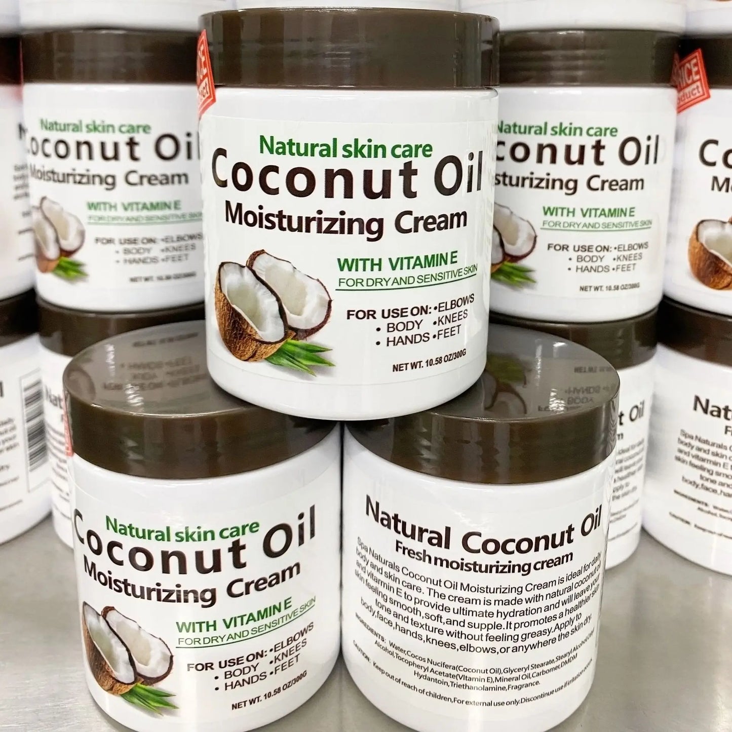 Dr. Meinaier Natural Coconut Oil Moisturizing Cream: Premium Vitamin E Skin Repair