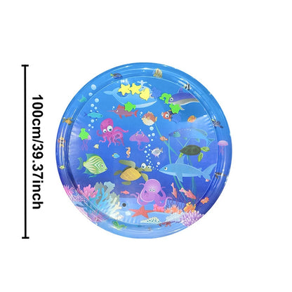 Thickened Large Square Scratch-Resistant Pet Inflatable Water Bed Toy, Pet Interaction Cooling, water spraying, and ice cooling