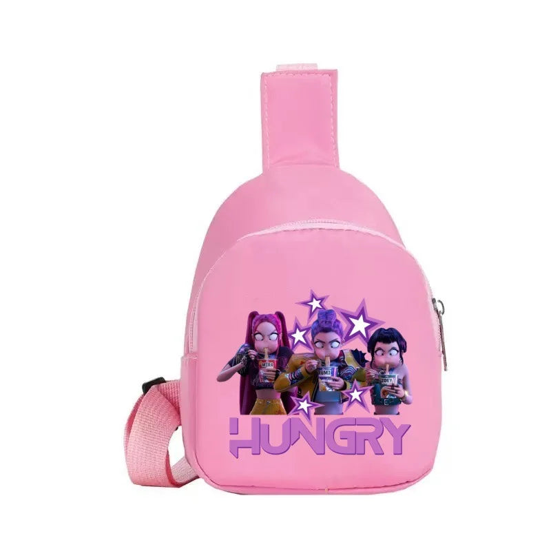 New Children Chest Bag Anime Cartoon Alphabet Fashionable Shoulder Diagonal Straddle Bag Girl Boy Cartoon Casual Chest Bags