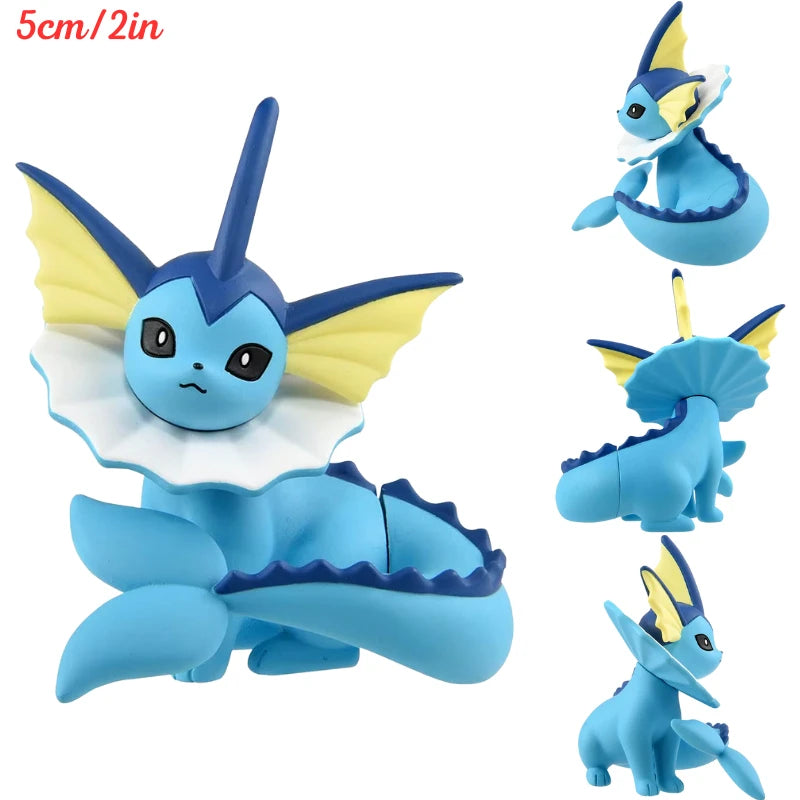 Original TAKARA TOMY Pokemon Figure Toys Mimikyu Maushold Lapras Charizard Umbreon Sylveon Vaporeon Model Dolls Birthday Gifts