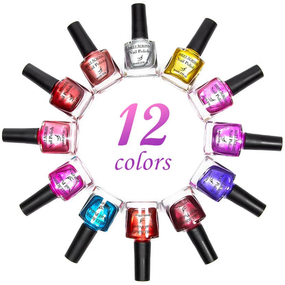 6pc Mirror Chrome Nail Polish Set