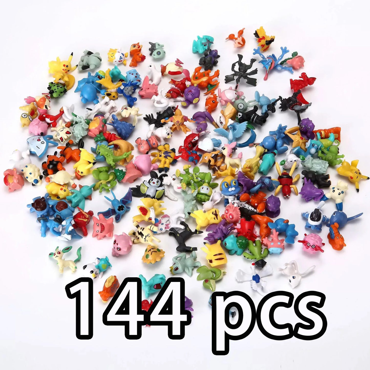 48/72/96/120/144pcs Pokemon Anime Action Toy Figures Doll Model Colletion Toys For Children