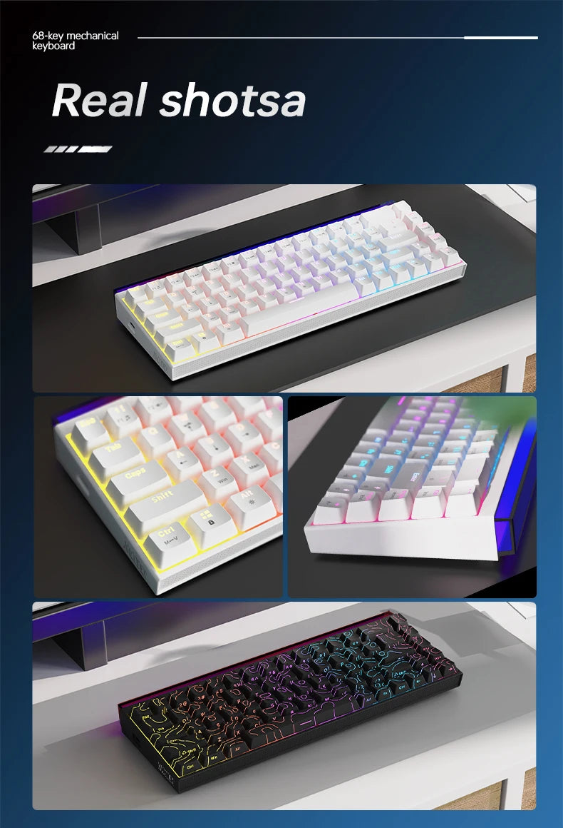 AJAZZ NK68 Wired Keyboard.