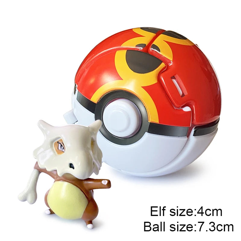25 Styles Pokeball Figure Anime Figure Pokemon Elf Ball Toy Action Model Pikachu Mewtwo Charmander Kids Birthday Gifts Toys