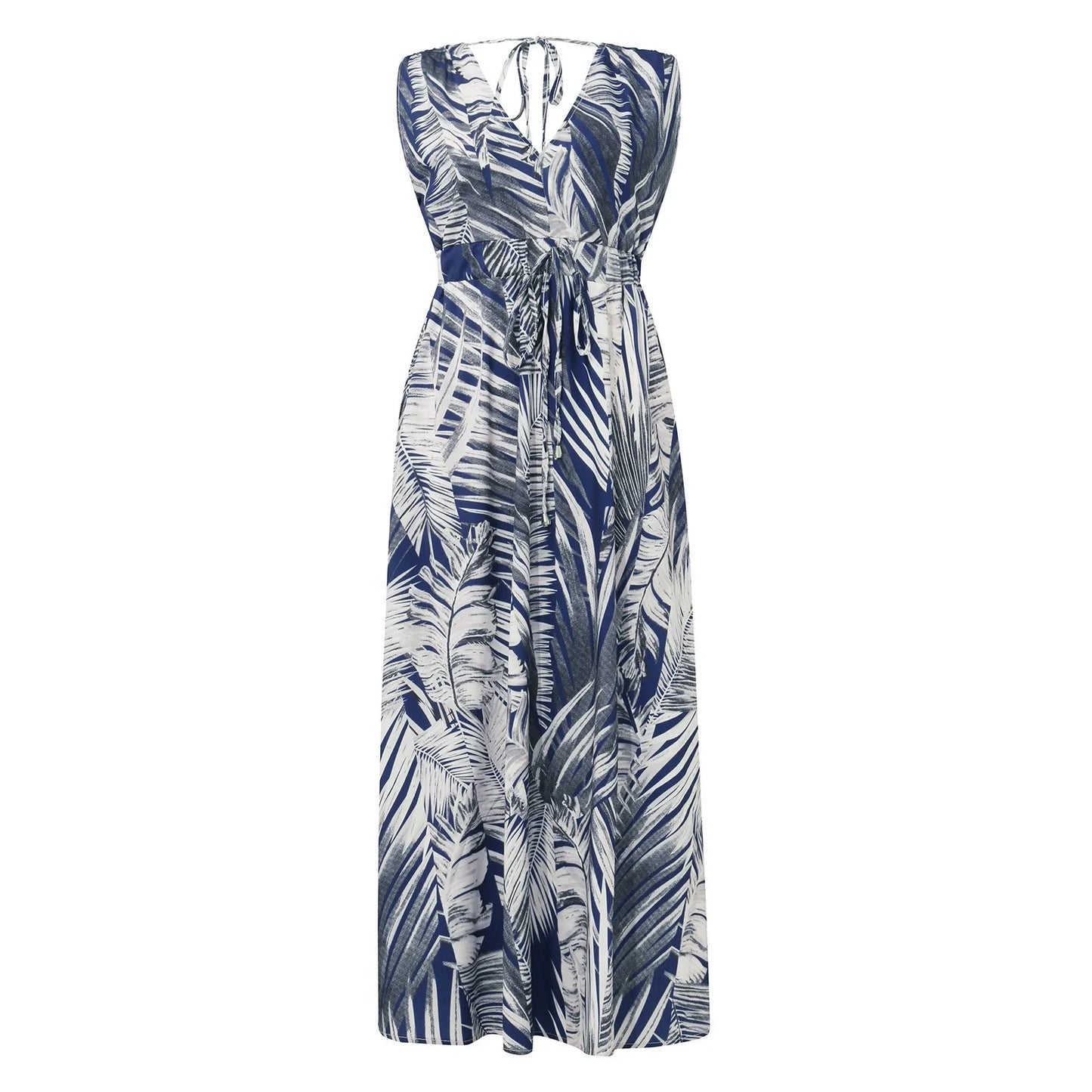Summer Women Chiffon Floral Long Dress French Style Short Sleeve Elastic A-line Dresses Summer Bohemian Print Beach Dress