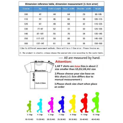 Boys Clothes Girls Kids Roblox Summer Tee Anime Game T-shirt