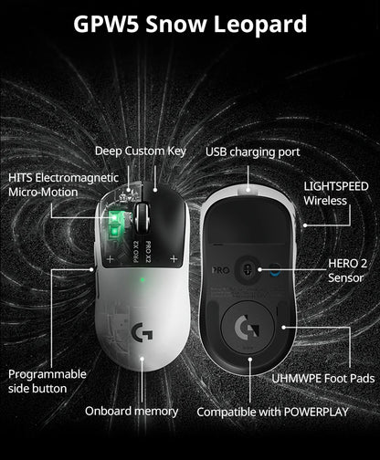 Logitech G PRO X2 SUPERSTRIKE Wireless Mouse, 44000DPI, 8000Hz