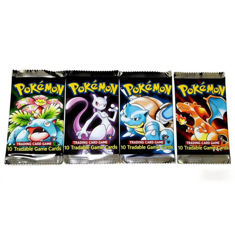 Pokémon Cards  PKM Whole Set Foil 36 Packs1ST Edition PTCG Proxy Card Classic Base Booster Card Venusaur Pikachu Card Toys Gifts
