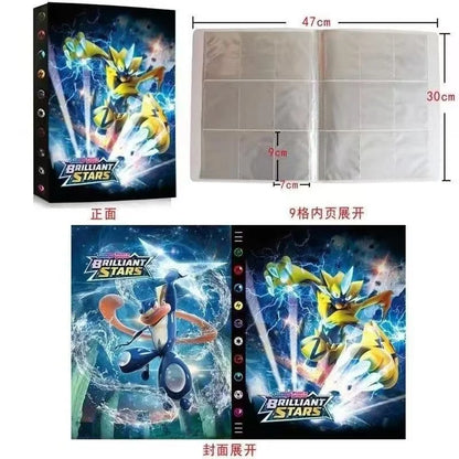 Cartoons 9 Pockets 540 Cards Book Album Anime Map Game Cards PIKACHU