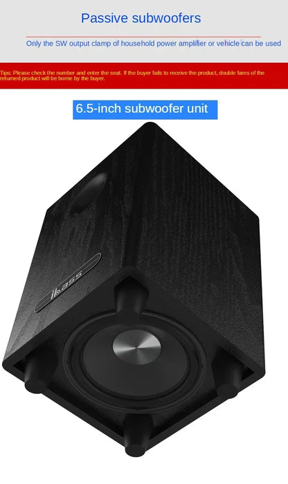 100W High Power 6.5″ Passive Subwoofer Speaker System