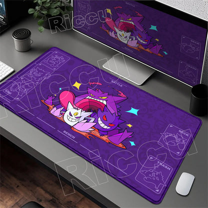 HD 900x400 Rubber Large PC Mousepad Gaming Mouse Pad Accessories Pikachu Slowpoke XXL Desk Keyboard Mat Computer Laptop Mausepad