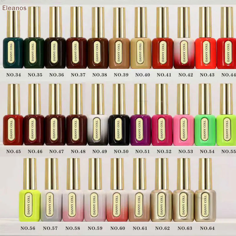 Eleanos 64 Colors HEMA TPO Free Gel Nail Polish With Color Chart 15ml Semi-permanent Nail Polish For Manicure Nail Salon UV Gel