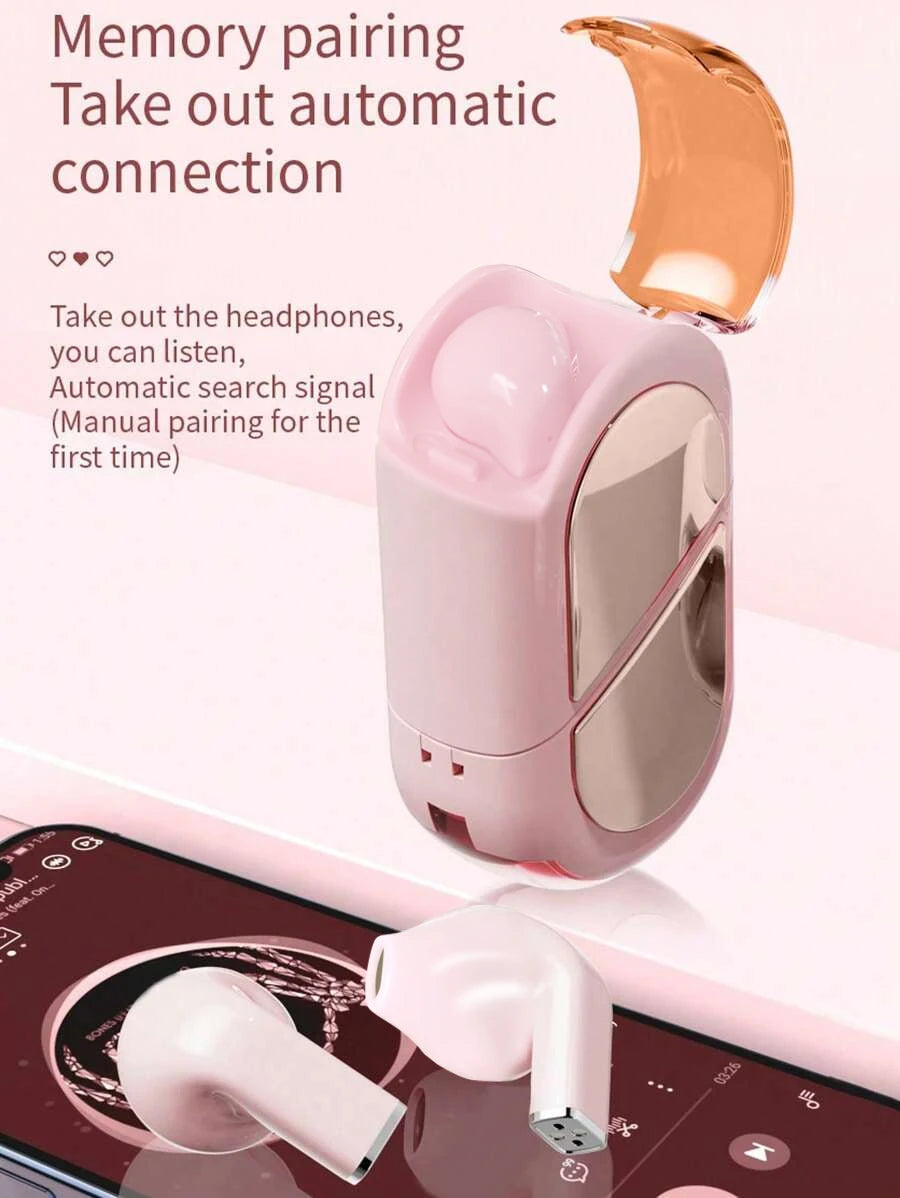Heart-Shaped Wireless Earbuds